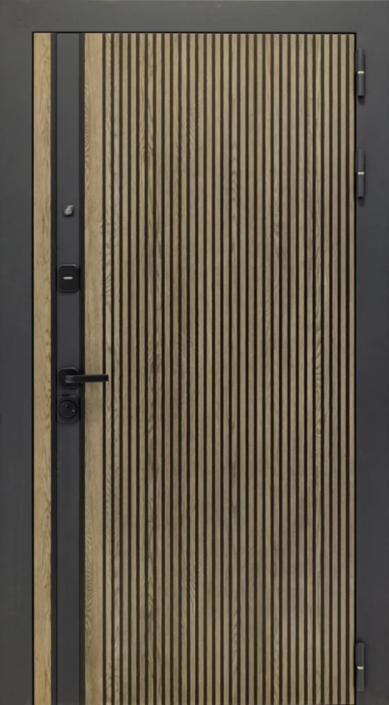 Входная дверь ДвериПРО Rosna L-5 (16мм, белая эмаль) DPRO196940 внешняя сторона