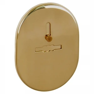 Накладка на сувальдный замок ESC.S-lift.SF/OV.476 (ESC 476) с шторкой GP латунь