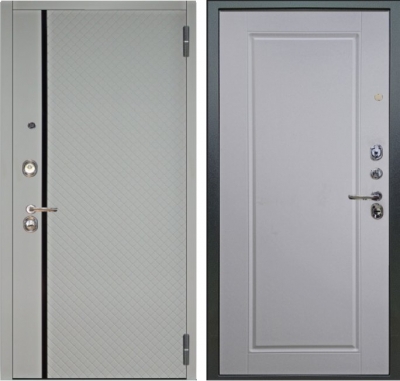 Дверь Аргус ЛЮКС 3К Рина-Белый-софт Антик серебро